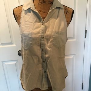 Button Down Tank Top